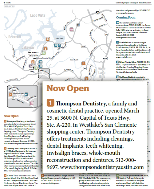 Austin Dentist Newspaper